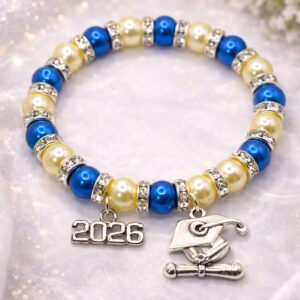 Crown of Achievement Graduation Bracelet